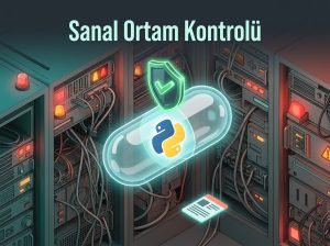 Python virtualenv izolasyonunu ve dağıtım öncesi sağlık kontrolünü anlatan blog yazısı görseli