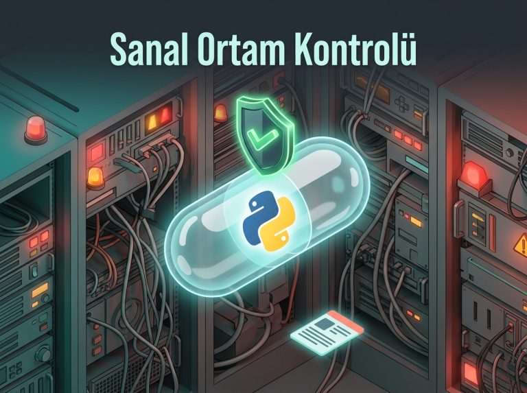 Python virtualenv izolasyonunu ve dağıtım öncesi sağlık kontrolünü anlatan blog yazısı görseli
